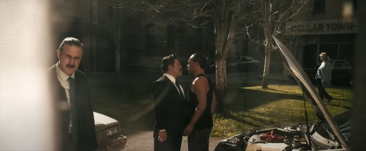 Detectives Canzano and Benetti investigate Phil Hughes about his brother in the crime thriller Mob Cops. (Image via youtube.com)